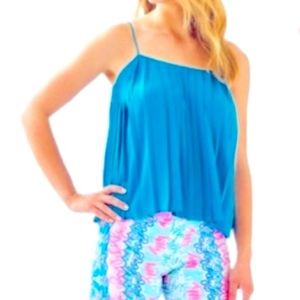 Lilly Pulitzer Rein Pleated Sleeveless Top